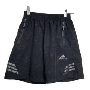 Adidas Boys Black Camo Shorts Zip Pockets Size XL